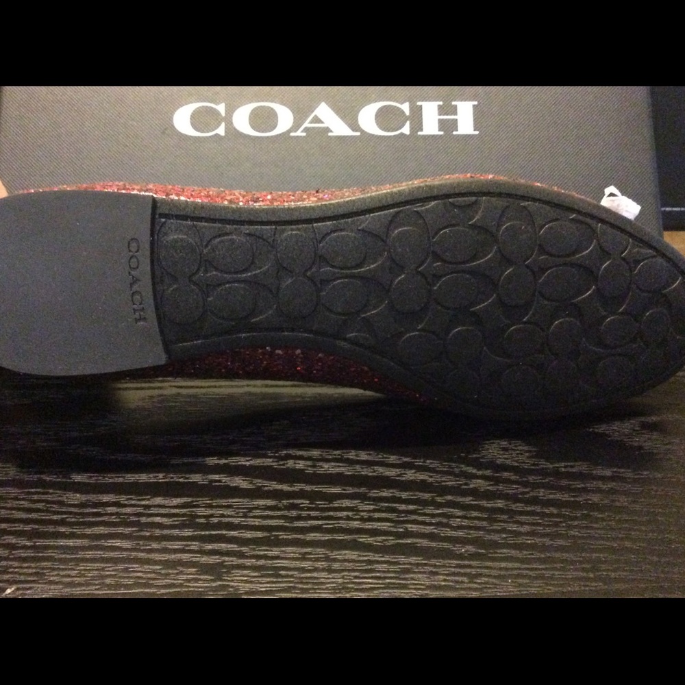New! Coach Red Glitter Wizzard of Oz Flats! - Picture 6 of 7